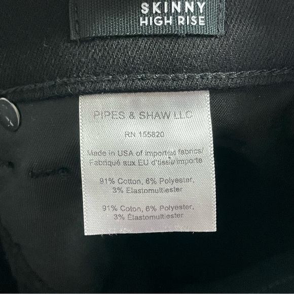 NWT Veronica Beard Debby Skinny Button Fly Jean Size 24 in Onyx - Picture 7 of 16